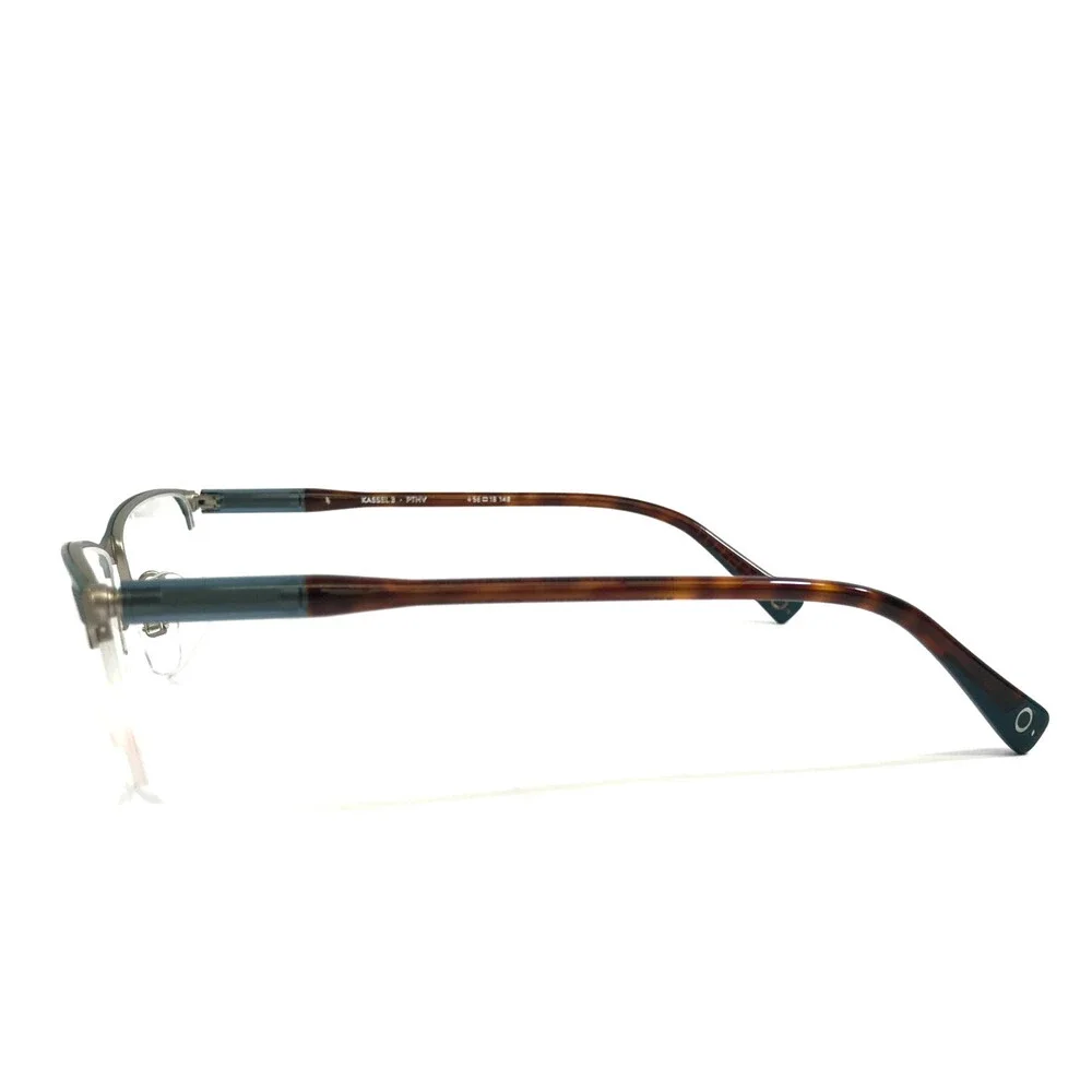Etnia Barcelona Eyeglasses Frames KASSEL 3 PTHV Petrol Havana Half Rim 56-18-148